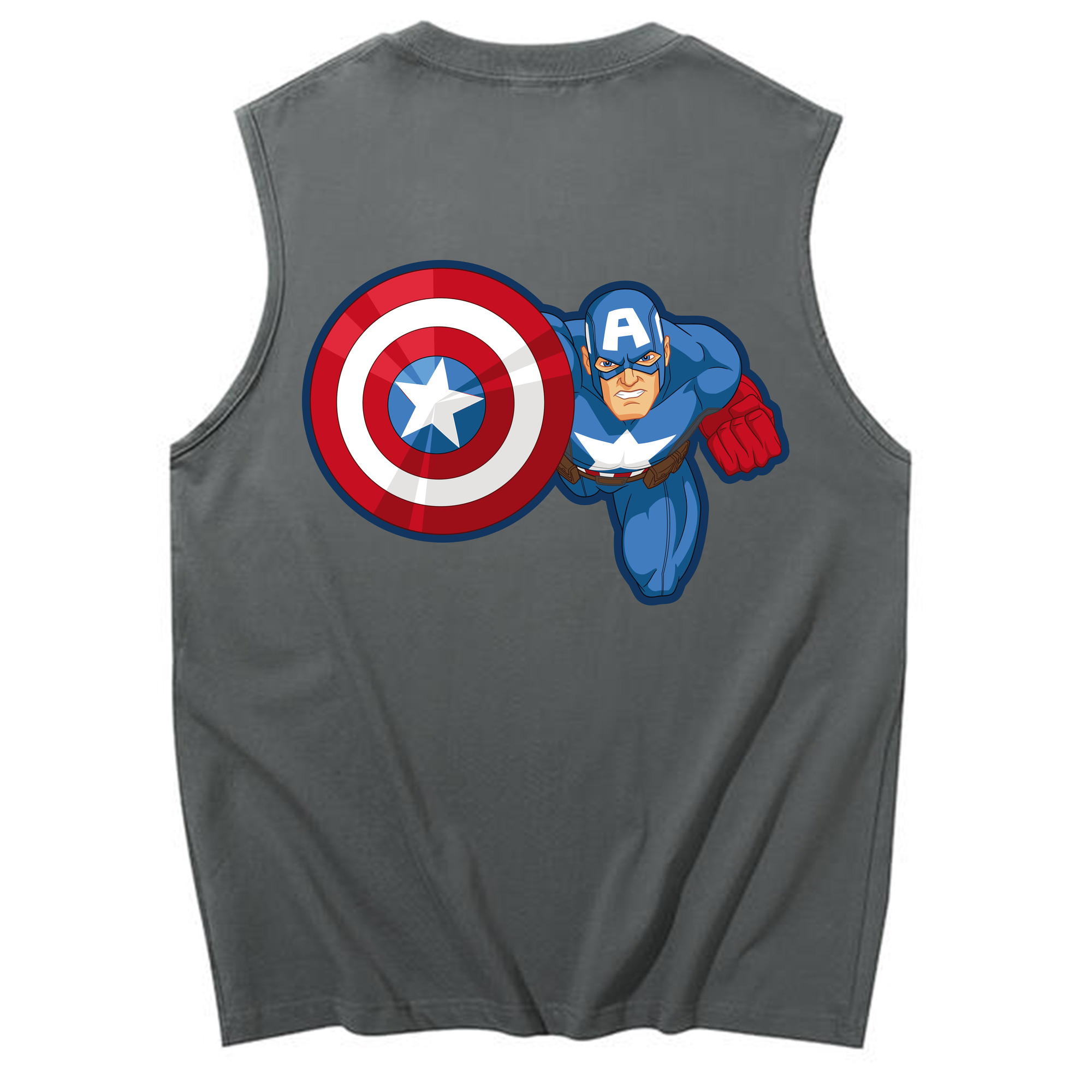 （画像用） アベンジャーズ The Avengers コットン100％タンクトップ（背面プリント）